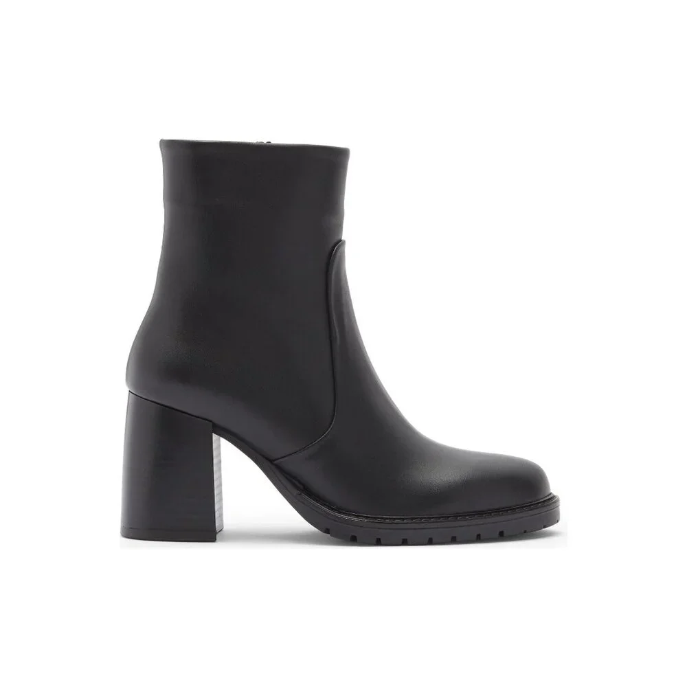 🆕 LA CANADIENNE Livon City Dry Waterproof Platform Leather Bootie 9 Black